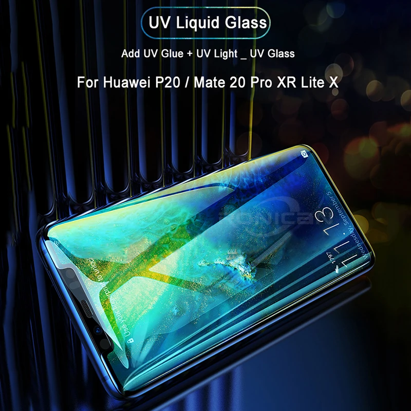 Для Huawei Mate 20 Pro RS Nano Liquid UV полное клеевое закаленное стекло для Samsung Galaxy S7 edge S8 S9 Plus