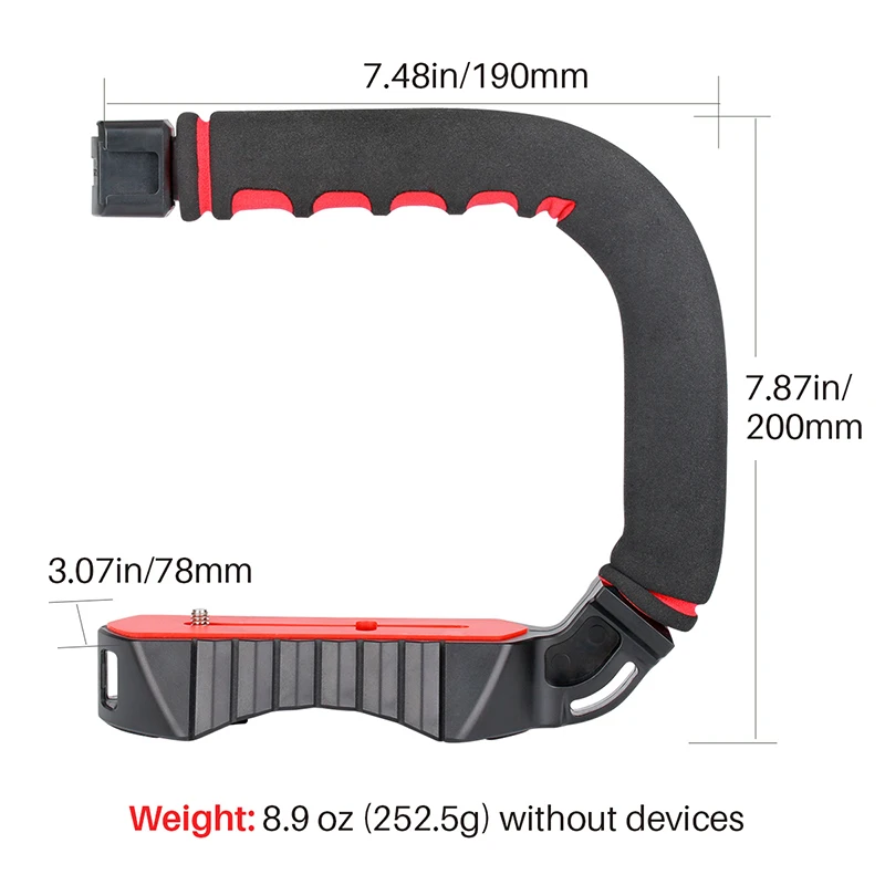 Ulanzi U Grip Pro тройное крепление для обуви 5D2 стабилизатор стедикам ручка Видео