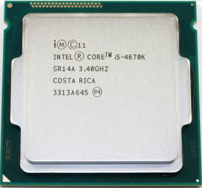 INTEL Core i5 4670K I5 3 4 ГГц/6 МБ/4 ядра/Socket 1150/5 GT/s) четырехъядерный процессор для