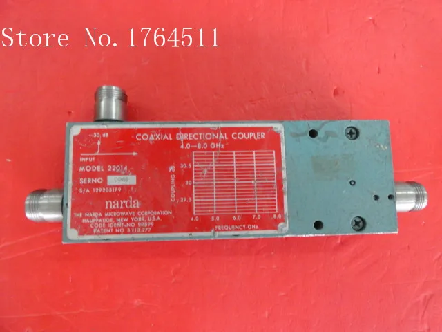 

[BELLA] Narda 22014 4-8GHz coupler 30dB N