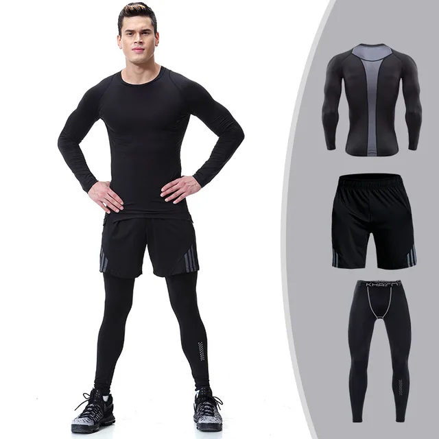 Workout & Training Clothes Men's Gym Clothes Suits Ropa Gym Hombre Mens ...