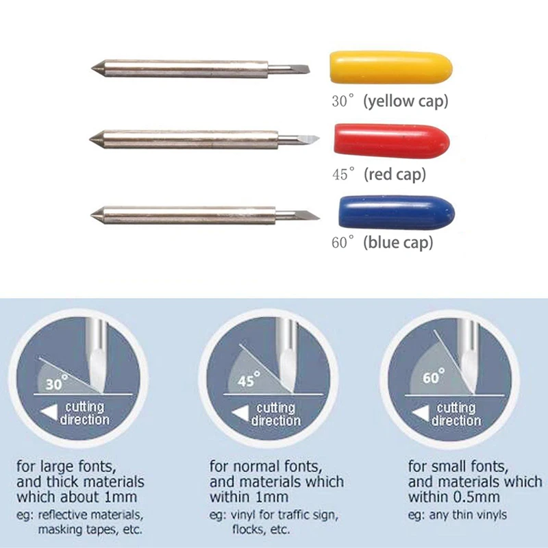 10x Roland Cricut Cutting Plotter Carbide Tungsten Blade Vinyl Film