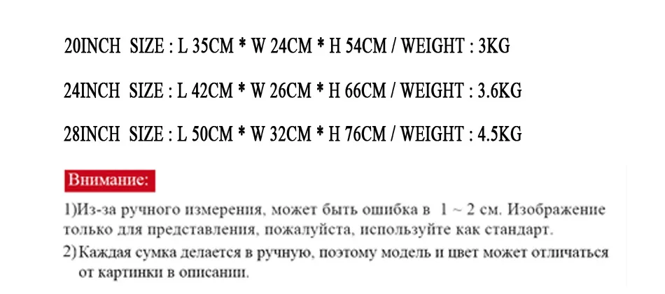 MANJIANGHONG PC чемодан багажное колесо с тормозом/багаж для дома/багаж для путешествий с колесом/ Хорошая оценка