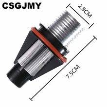 CSGJMY 2 шт светодиодный для BMW E39 E53 E60 E61 E63 E64 E65 E66 E87 525i 530i xi 545i M5 ошибок светодиодный Ангельские глазки габаритных огней лампы