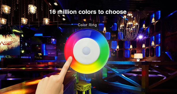 Светодио дный светодиодный светильник 9 Вт RGB CCT потолочный Wi Fi дистанционное управление 2.4g 16 миллионов цветов квадратный Spotlight лампы AC85-265V