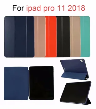 

For iPad pro 11 2018 Case Silicone Soft Back Slim Pu Leather Smart Cover for Apple ipad pro 11 inch Case Auto Sleep / Wake up