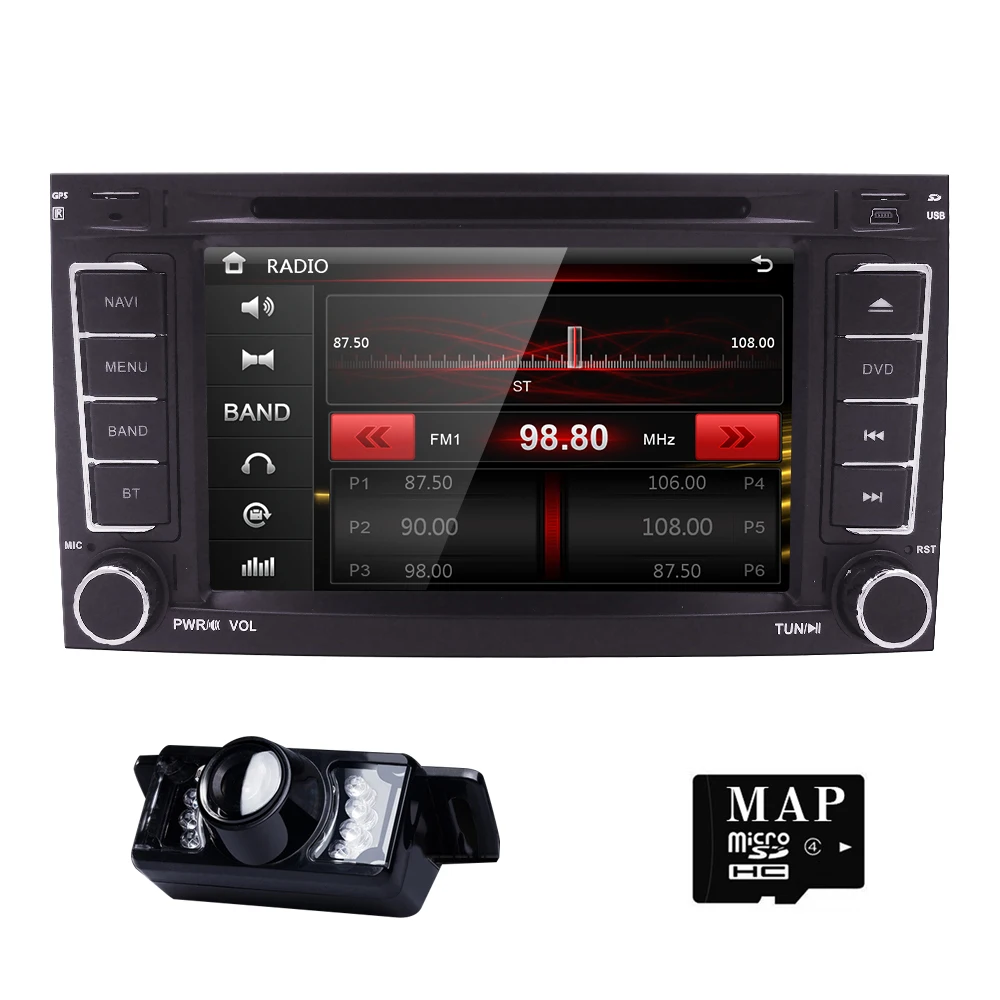 WINCE6 0 Car Monitor DVD GPS Navigation Player Car Stereo for VW TOUAREG 2004 2011 Radio