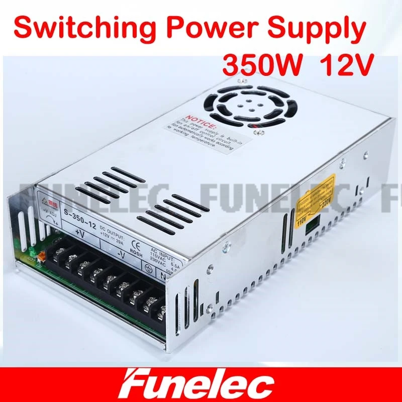 

DC 12V 350W Outdoor LED Switching power supply Transformer 110V/220V AC to DC Rainproof Driver For Electrical Supply led strip