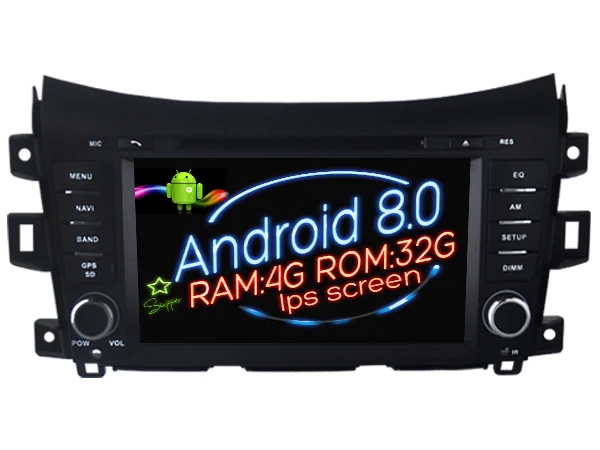 Perfect Ips screen Android 8.0 Car Dvd Navi Player FOR NISSAN NAVARA/NP300/ALASKAN gps suto stereo audio multimedia 0