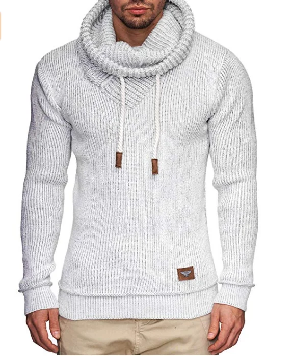 

ZOGAA Autumn Winter 2019 Fashion Casual 3 COLOR Sweater Men Slim Fit Button Warm Knitting Clothes Sweater