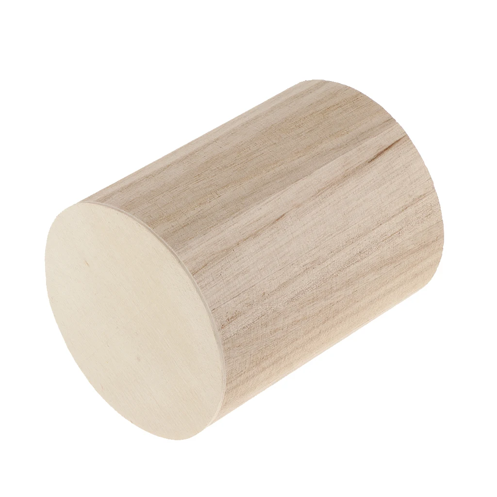1 Pieces Round Shaped Unfinished Wood Pen Pencil Holder Container DIY Personalized For Kids Painting DIY Crafts