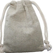 100 шт/партия джутовые/льняные сумочки для ювелирных изделий для туалетных принадлежностей/упаковки гаджетов, размер можно настроить, различные цвета
