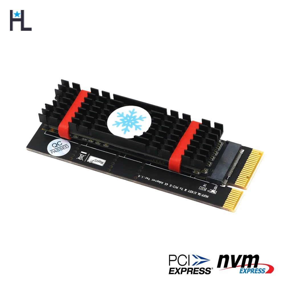 NGFF(M.2) nvme M ключ SSD для pci-e 4X адаптер с радиатором(вертикальная установка), процессор rgb радиатор, радиатор охлаждения ram