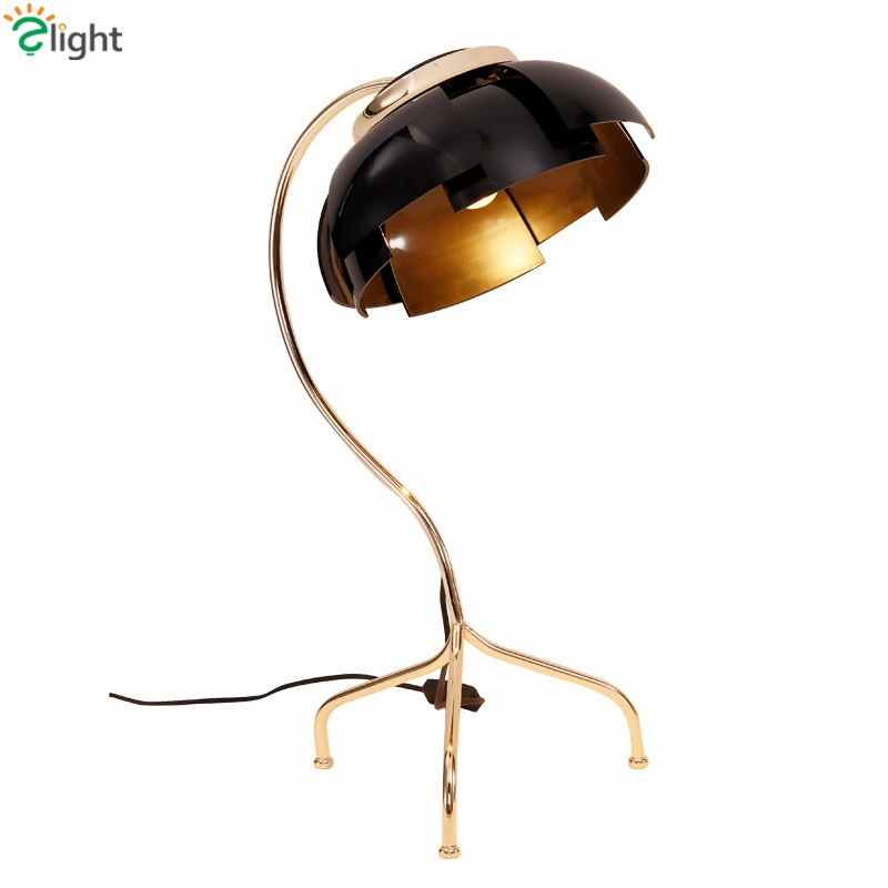 Conduziu a Lâmpada de Mesa para Sala Folha de Vidro Luxo Arte Deco Estar Única Pvc Tons Lâmpada Mesa Estudo Sala Leitura Luz Lamparas 12 Luminária de mesa