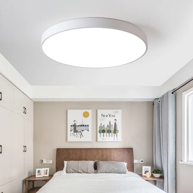 

Ultra Thin Color Changeable LED Ceiling Light Fixture Ceiling Lamp Living Room Bedroom Kitchen Surface Mount Remote Control