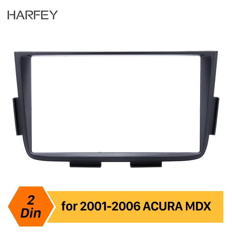 Harfey 2 Din gps автомобильный Радио фасции комплект для ACURA MDX 2001 2002-2006 стерео Dash CD установочный комплект черный DVD рамка панель