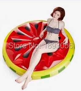pool floats watermelon inflatable water giant summer sports gift swimming toy air 160cm slice inch raft float vacation 6m ride