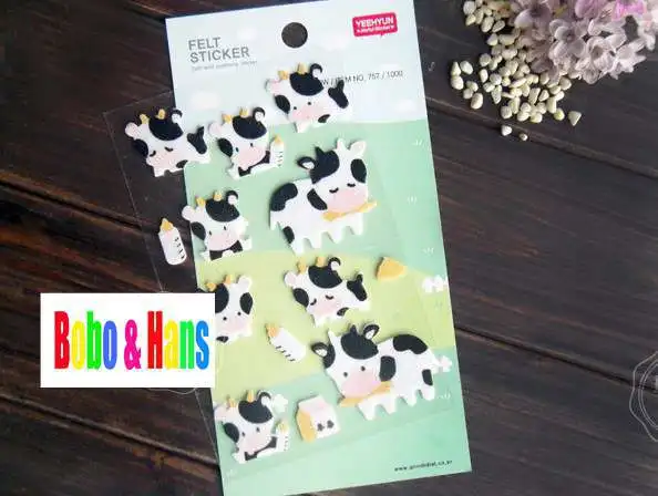 

New 1 pcs/set cute cow family style 3D sticker / Scrapbooking Decoration mobile sticker / Wholesale
