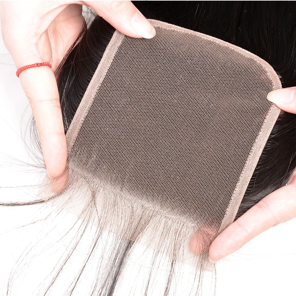 Бесплатная средняя часть перуанские волосы закрытие 4x4 Прямой Топ Кружева Закрытие человеческие волосы remy волосы 10-20 дюймов ручная работа