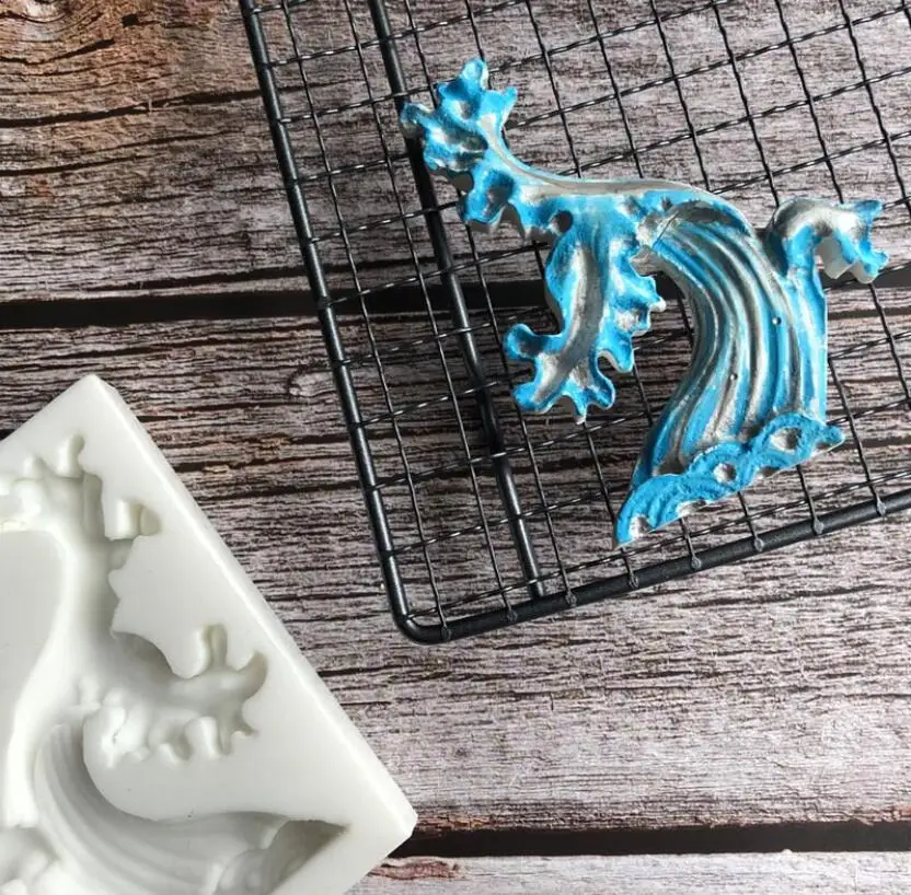 

Cake Tool Sea Silicone Mold Mould Wedding Cake Border Fondant Cake Decorating Clay Molds DIY