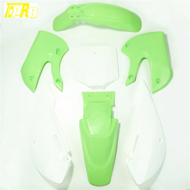

New Style Motorcycle Enduro Plastic Full Set Cover Fender Fairing For Racing Kawasaki KLX 110 DRZ 110 KX 65 Accessories Moto