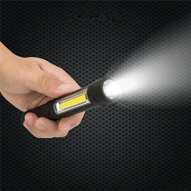 COB светодиодный светильник-вспышка, магнитный портативный мини-светильник-ручка, Рабочий фонарь, супер яркий Карманный светильник для кемпинга и охоты