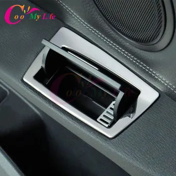 

Color My Life Car Styling Chrome Door Ashtray Protection Circle Trim Decoration Cover Sticker For BMW X1 F48 2016 2017 Parts