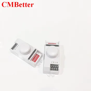 

CMBetter New Arrival AC220 5.8GHz 360 Degree Time Setting Microwave Sensor Radar Body Sensor Motion HF Detector Light Switch