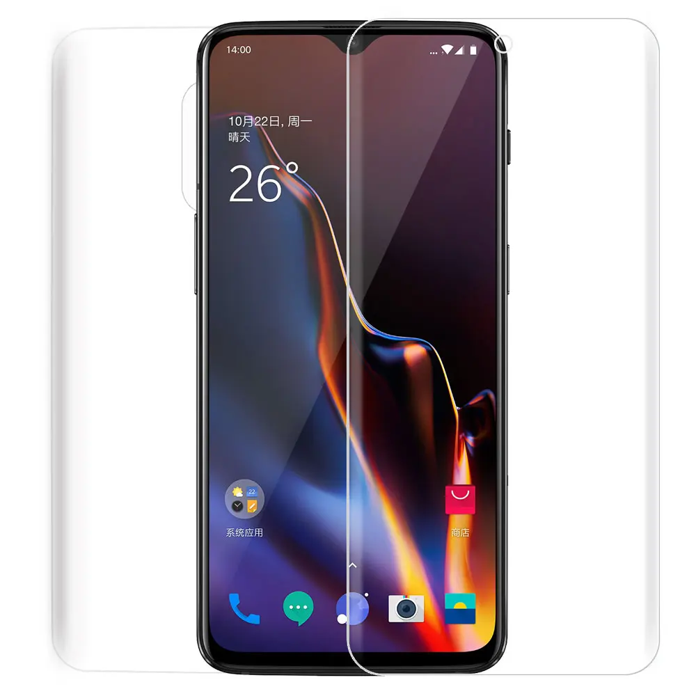(Not Tempered Glass)Screen Protector For OnePlus 6T OnepPlus6T 3D HD