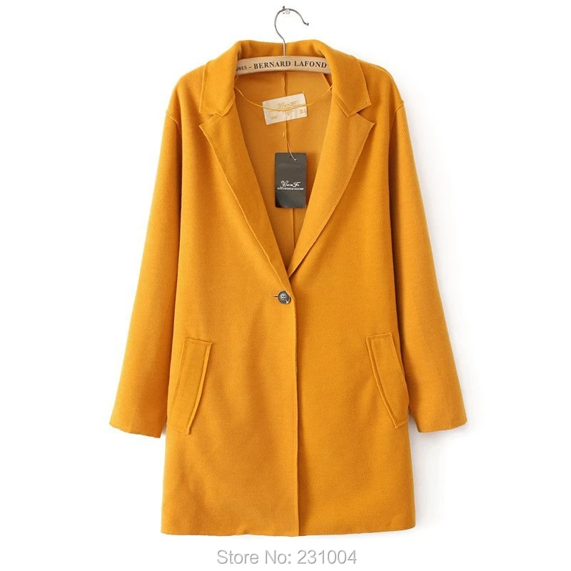 Mustard colour coat ladies Clearance