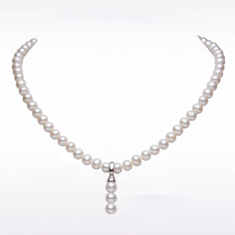 RUNZHUQIYUAN 2017 100% natural freshwater pearl choker necklace 7-8mm real pearl 925 sterling silver Choker Necklace For Women RUNZHUQIYUAN 2017 100% natural freshwater pearl choker necklace 7-8mm real pearl 925 sterling silver Choker Necklace For Women