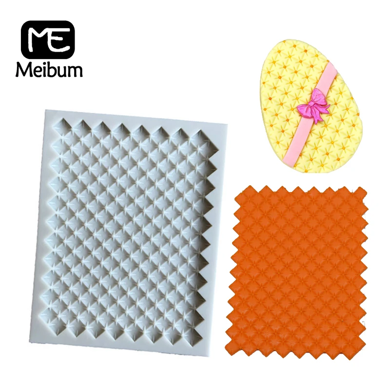 

Meibum Four-Leaf Clover Silicone Fondant Cake Mold Gum Paste Sugar Craft Mould Party Cake Border Decorating Pan Baking Tools