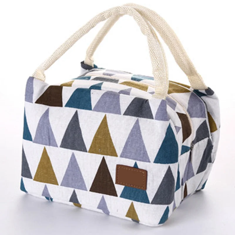 Portable Baby Insulation Bag Feeding Food Milk Thermo Linen Stripe Mummy Travel Breast Milk Keep Warm Handbag Casual Tote BB5030 (7)