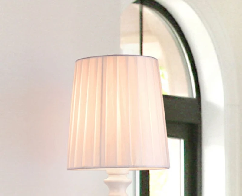 American Fabric Lampshade Modern Wall Lamp Hotel Home Decoration Light for Corridor Balcony Bedroom Bedside Living Room Light (1)