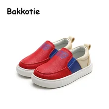Bakkotie 2017 Новая Мода Baby Boy Весна Осень Ребенок Досуг Повседневная Упражнение Марка Прогулки Скольжения на Дышащая Тапки Черный