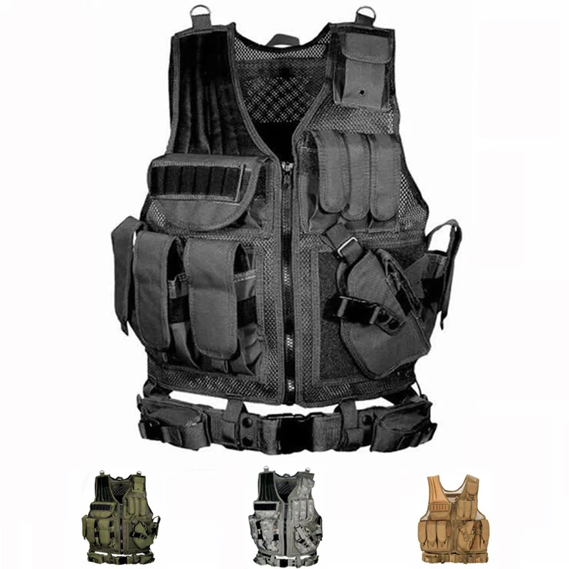 

High Quality Tactical Vest Men Army Hunting Airsoft Vests Outdoor Sport Training Combat Protection Vest For Paintball Wargame