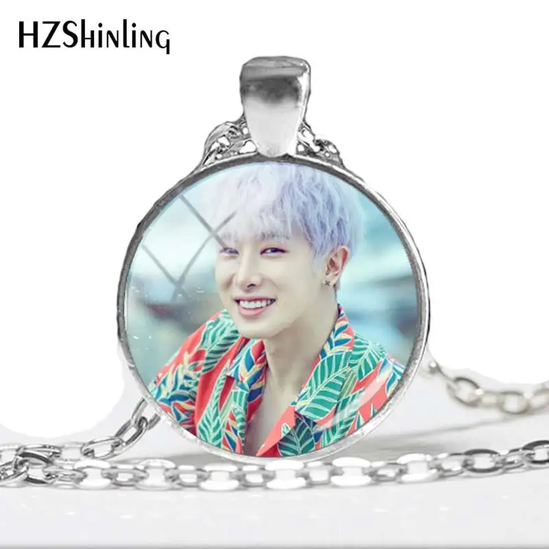 Новинка 2018 ожерелье MONSTA X KPOP Корейская музыкальная группа кулон круглые