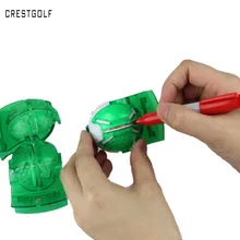 CRESTGOLF 1 шт./упак. аксессуары для гольфа инструмент для выравнивания гольфа балламаркер лайнер с маркером ручка с зеленым цветом