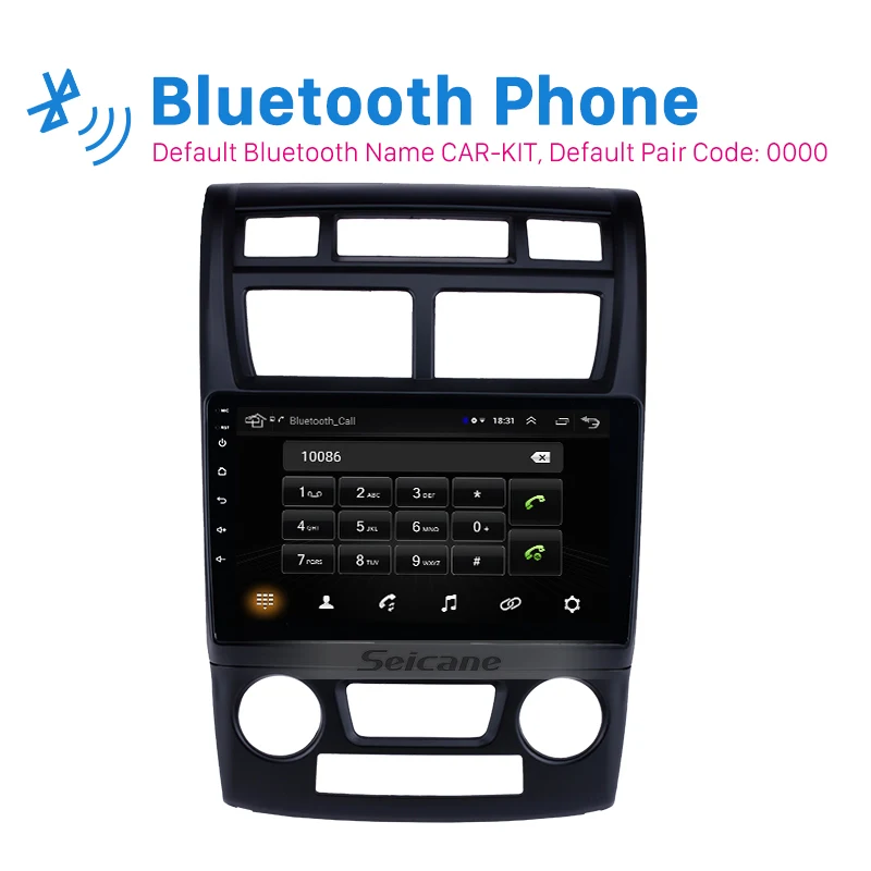 Sale Seicane 2din Android 8.1 Car GPS navi Head Unit Player For KIA Sportage Auto A/C 2007-2017 support SWC Backup camera Bluetooth 1