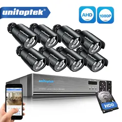 8CH 1080P HD AHD DVR CCTV система с 8 шт. CCTV камера 2MP 3000TVL наружная Водонепроницаемая AHD-H камера видеонаблюдения