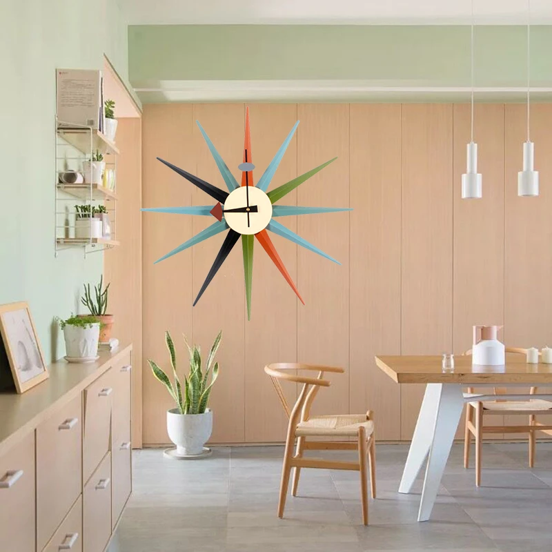 

New modern fashion Watch wooden Quartz Needle Wall Clock with Horloge real big wall clock for shop home decoration free shipping