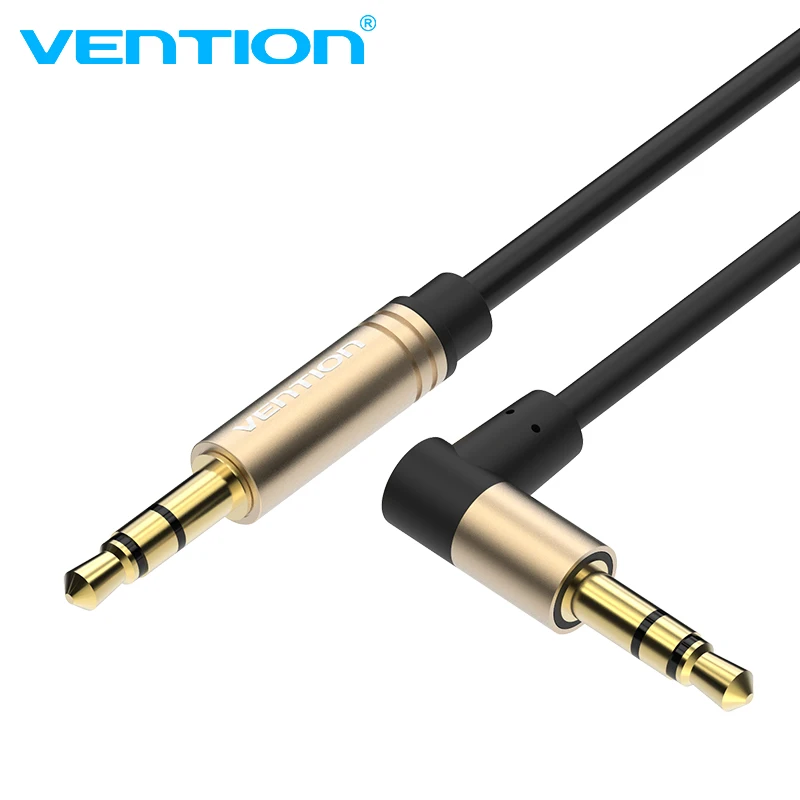 

Vention AUX Cable 3.5mm Jack Audio Cable 3.5 Male Male Cable Audio 90 Degree Angle speaker cable for iphone Car Headphone PC MP3