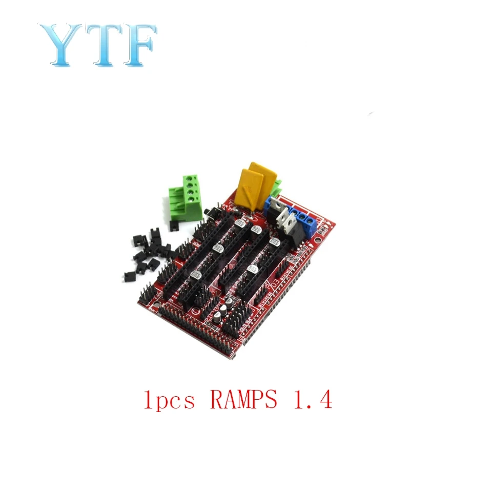 Mega 2560 R3 1 шт. RAMPS 1,4 панель управления 5 шт. DRV8825 или A4988 шаговый двигатель привод 3d части принтера