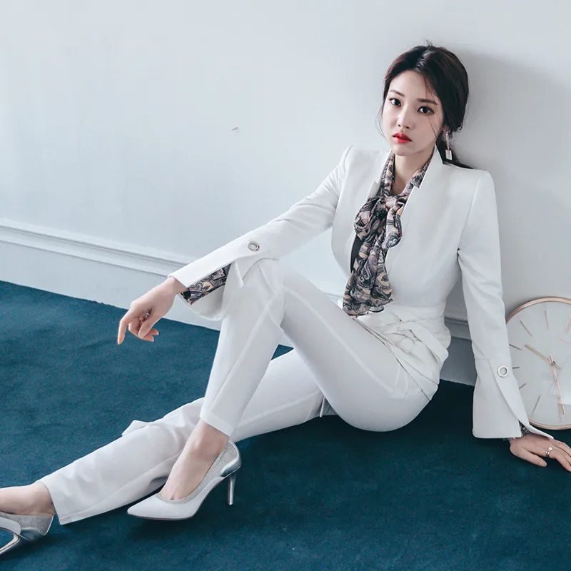 women's white suits and dresses