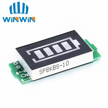 

1S 2S 3S 4S Single 3.7V Lithium Battery Capacity Indicator Module 4.2V Blue Display Electric Vehicle Battery Power Tester Li-ion