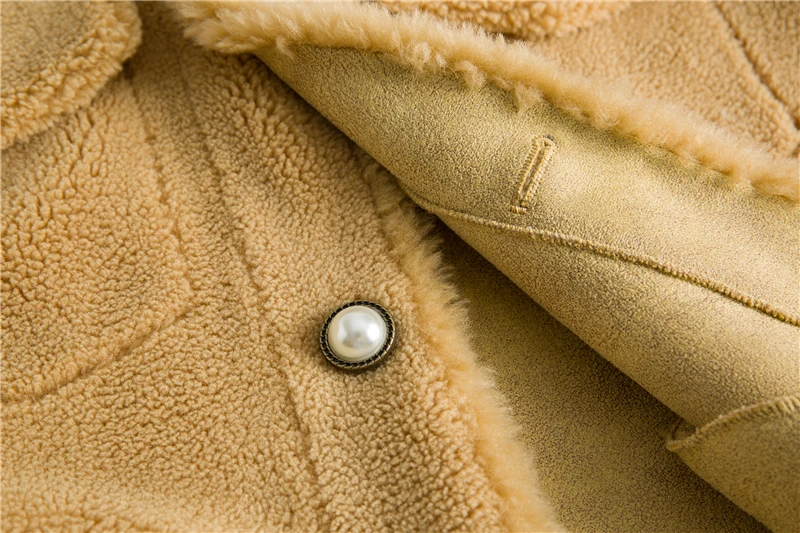 Pudi/зимняя женская шуба из 30% натуральной шерсти, теплая куртка с пуговицами, овечья шерсть, меховые пальто для девочек, Женская длинная куртка, пальто OMS902