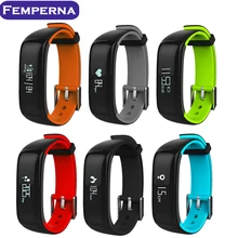 Femperna P1 умный браслет bluetooth артериального давления монитор сердечного ритма спортивные Smart Band вызова напоминание для Andoid IOS