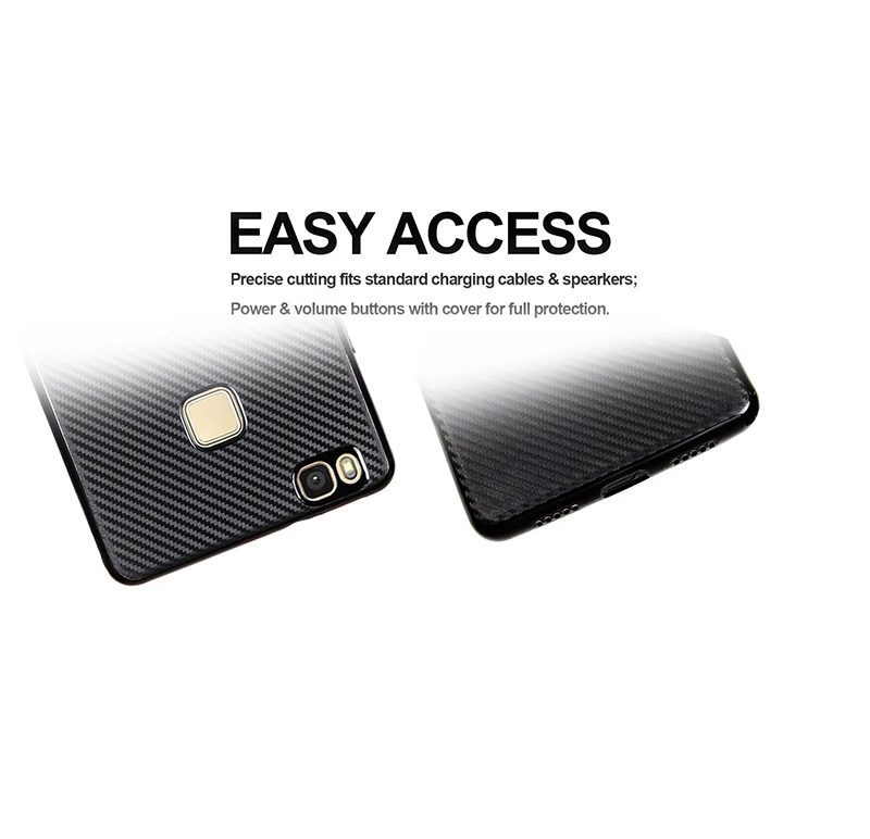carbon fiber silicone case huawei p9 lite (8)
