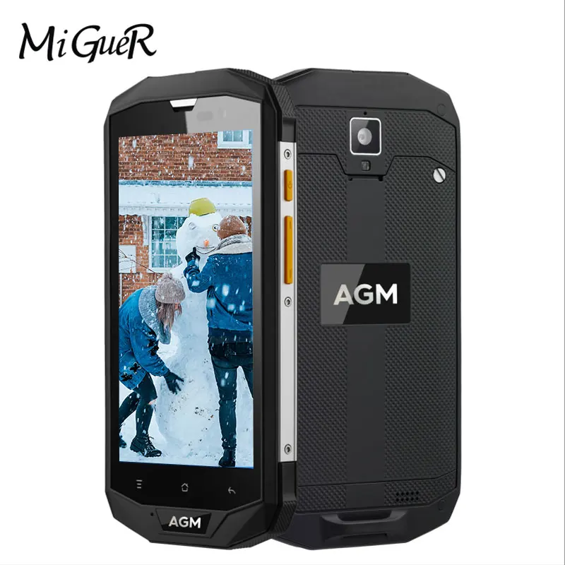 Оригинальный AGM A8 IP68 Водонепроницаемый Android 7 0 MSM8916 четырехъядерный 1 2 ГГц 5 дюймов