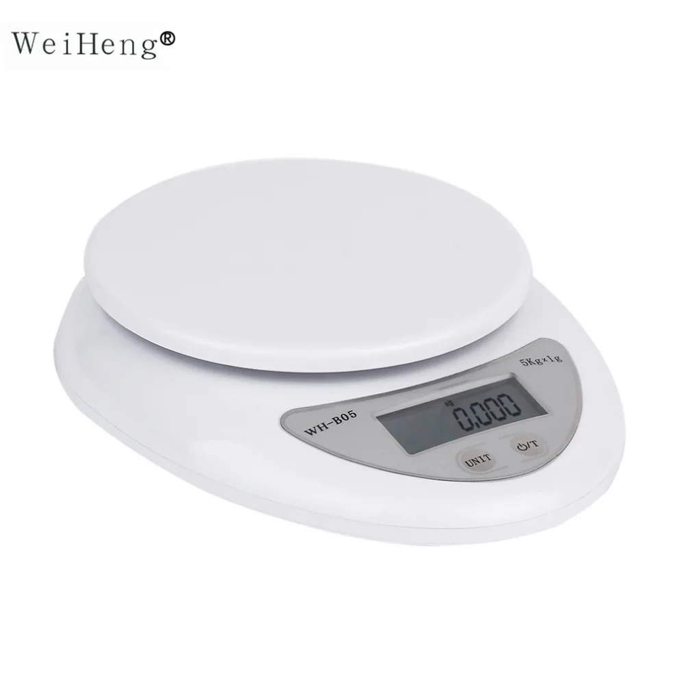 WeiHeng Hot Sale 5kg 5000g/1g LED Digital Scale Kitchen Food Diet Postal Scale Electronic Weight Scales Balance Weighting Tool цена WeiHeng Hot Sale 5kg 5000g/1g LED Digital Scale Kitchen Food Diet Postal Scale Electronic Weight Scales Balance Weighting Tool цены онлайн